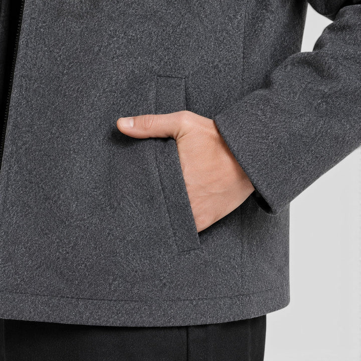 Oliver | Herren Wollmix Zip Jacke