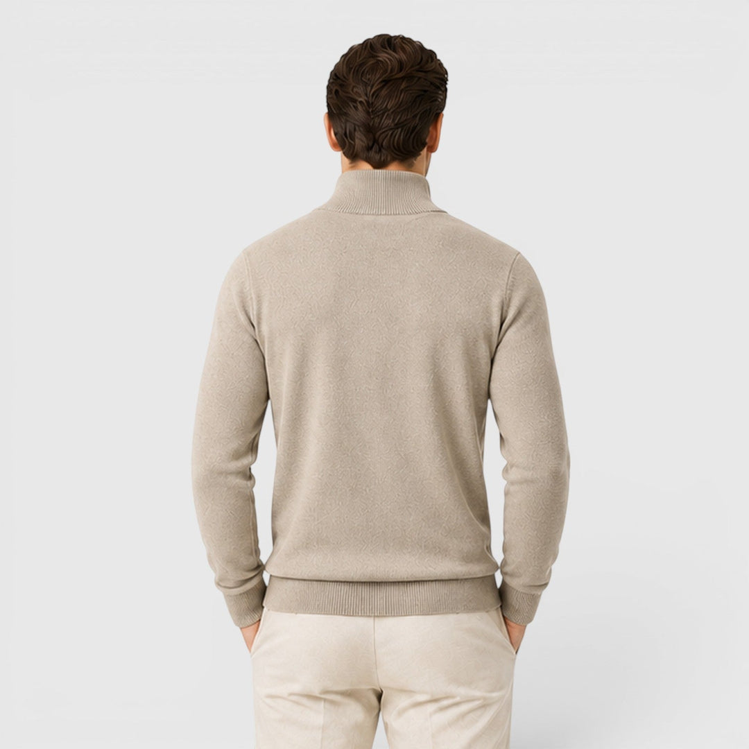 Florian | Herren Pullover mit Viertelreißverschluss