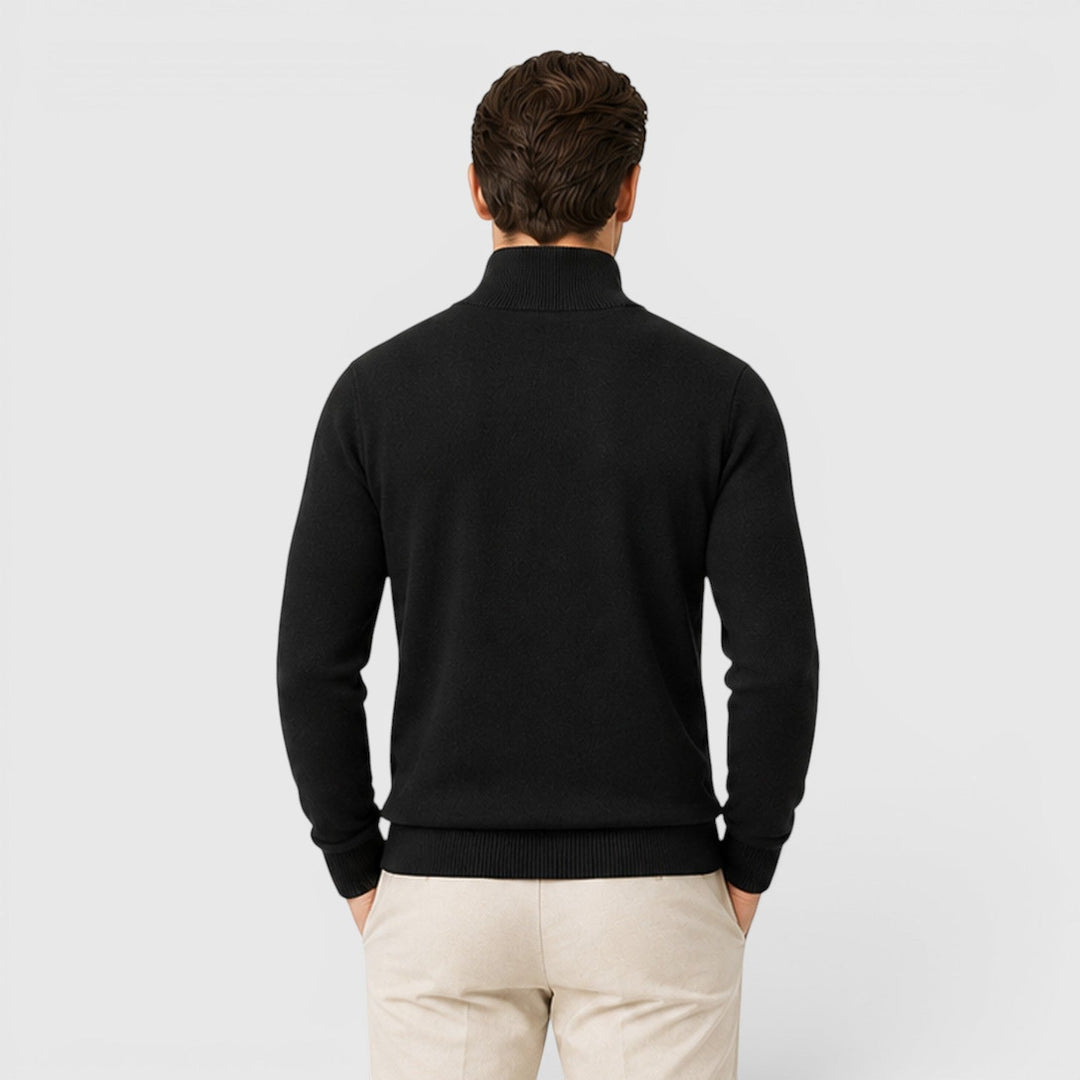 Florian | Herren Pullover mit Viertelreißverschluss
