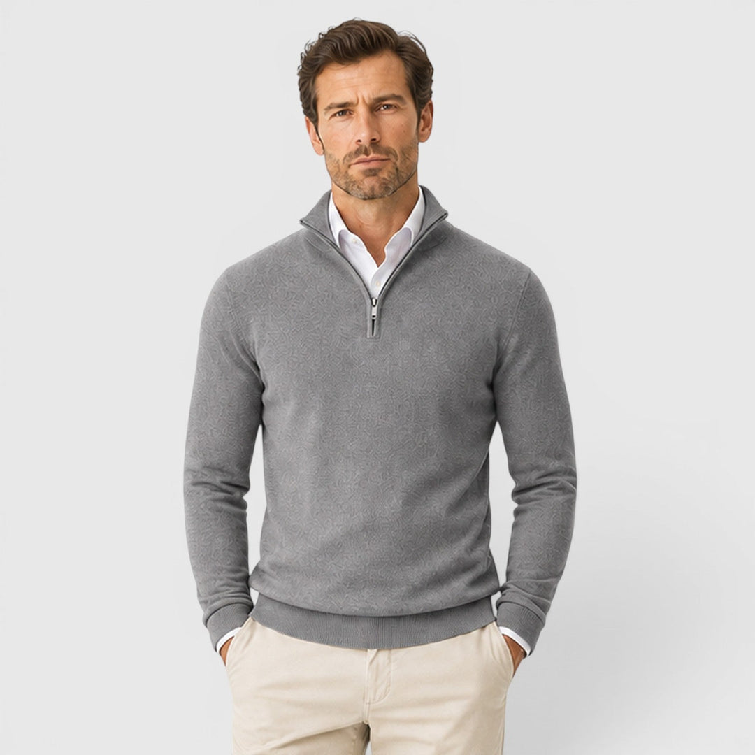 Florian | Herren Pullover mit Viertelreißverschluss
