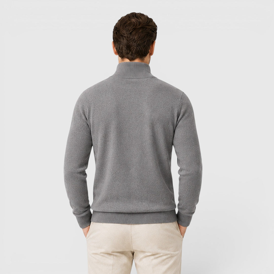 Florian | Herren Pullover mit Viertelreißverschluss