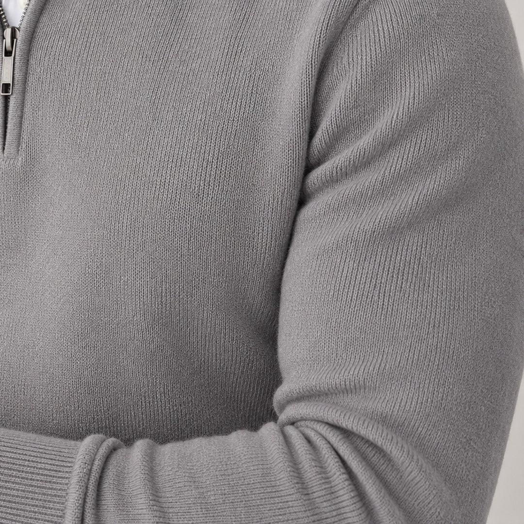 Florian | Herren Pullover mit Viertelreißverschluss