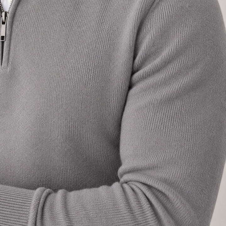 Florian | Herren Pullover mit Viertelreißverschluss