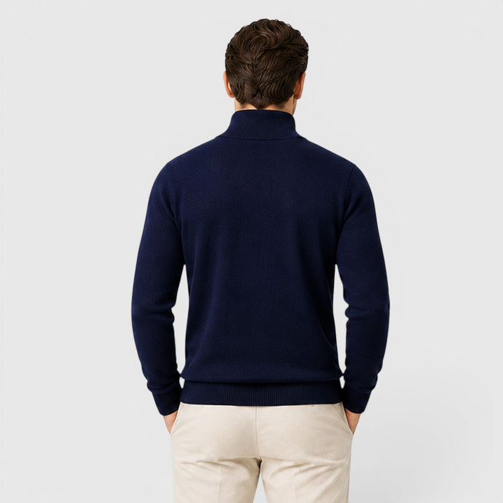 Florian | Herren Pullover mit Viertelreißverschluss