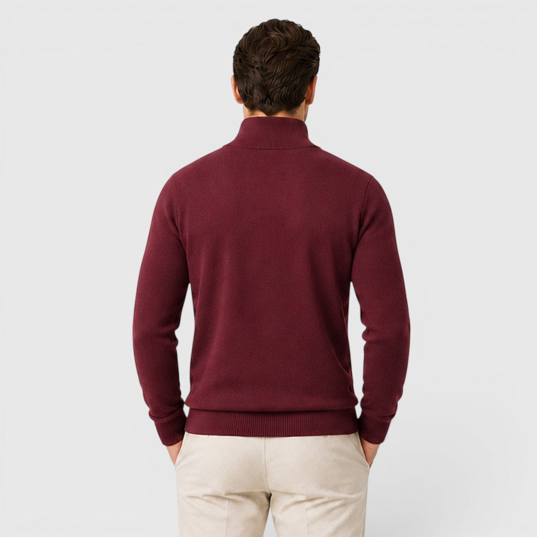 Florian | Herren Pullover mit Viertelreißverschluss