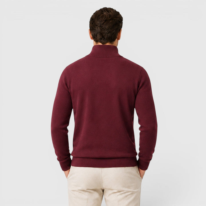 Florian | Herren Pullover mit Viertelreißverschluss