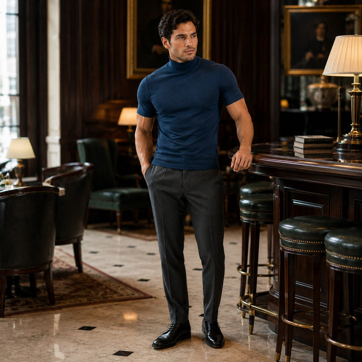 Julian | Men's Mock-Neck T-Shirt