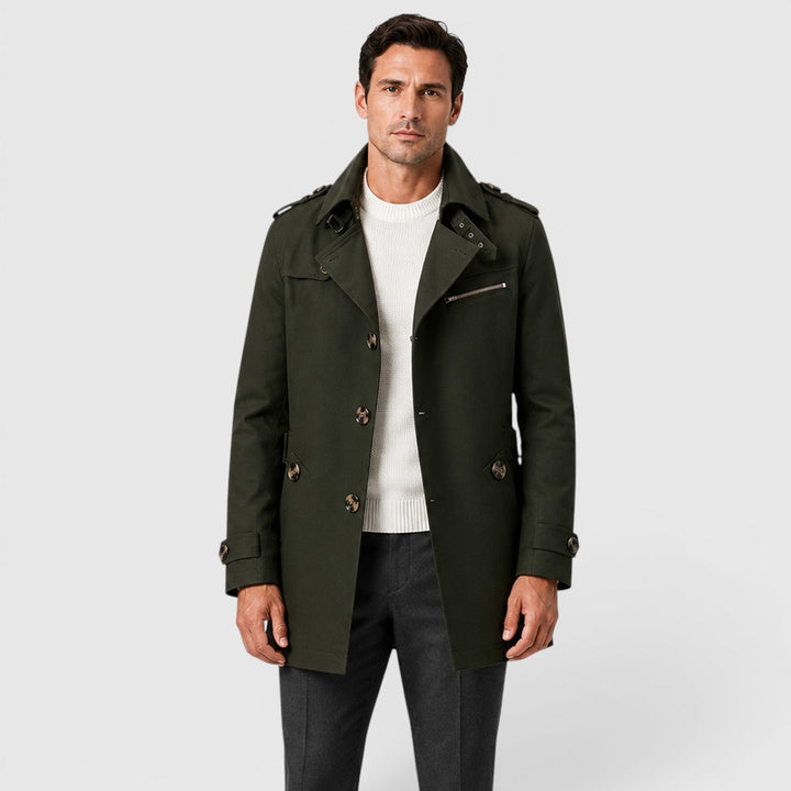 Nicolas | Herren Trenchcoat im Military-Look