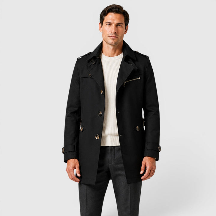 Nicolas | Herren Trenchcoat im Military-Look