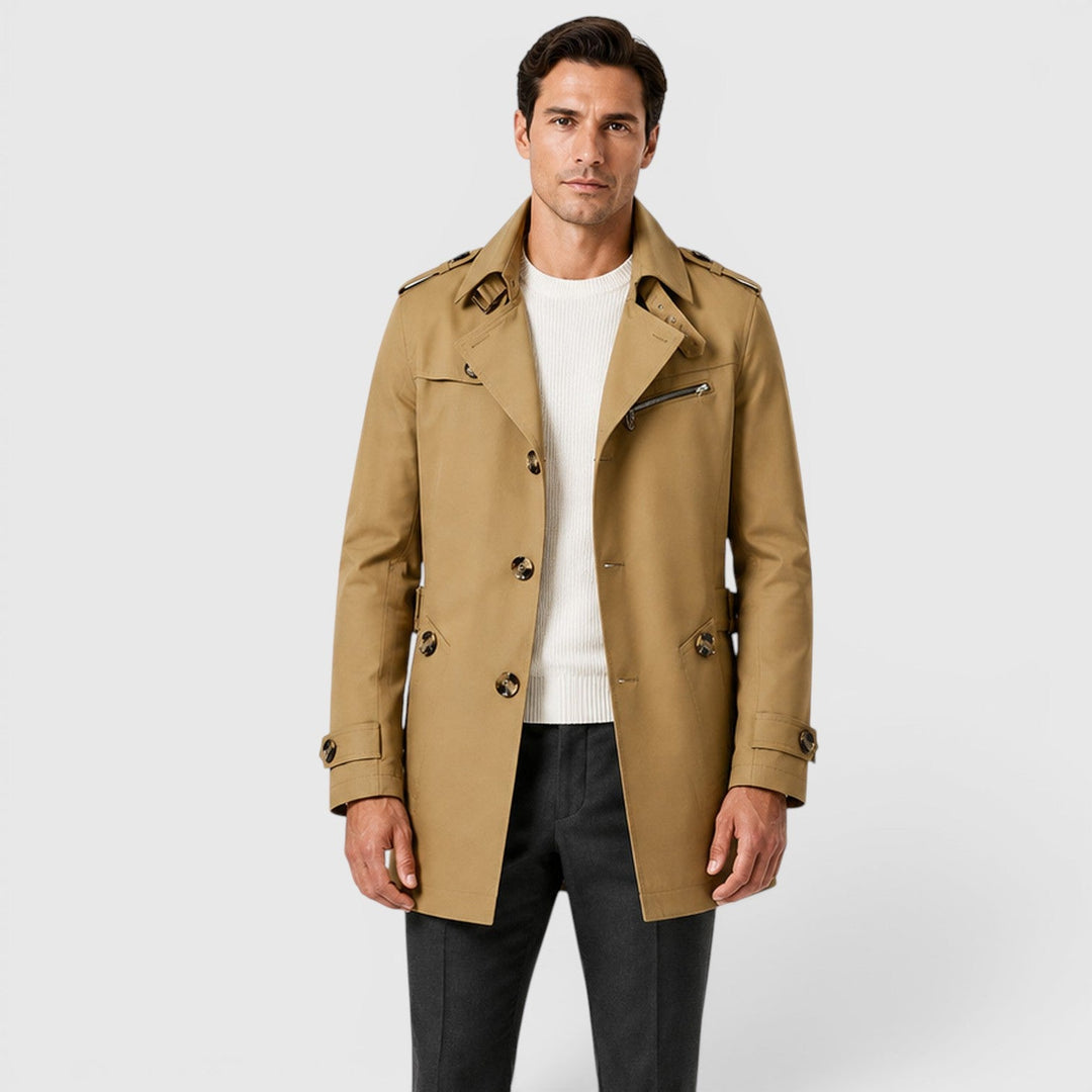 Nicolas | Herren Trenchcoat im Military-Look