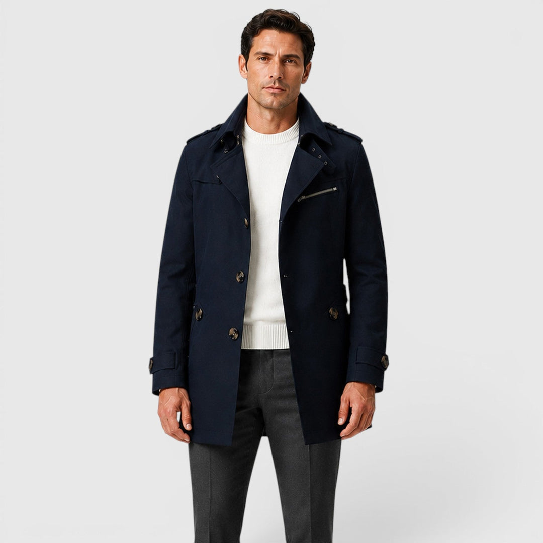 Nicolas | Herren Trenchcoat im Military-Look