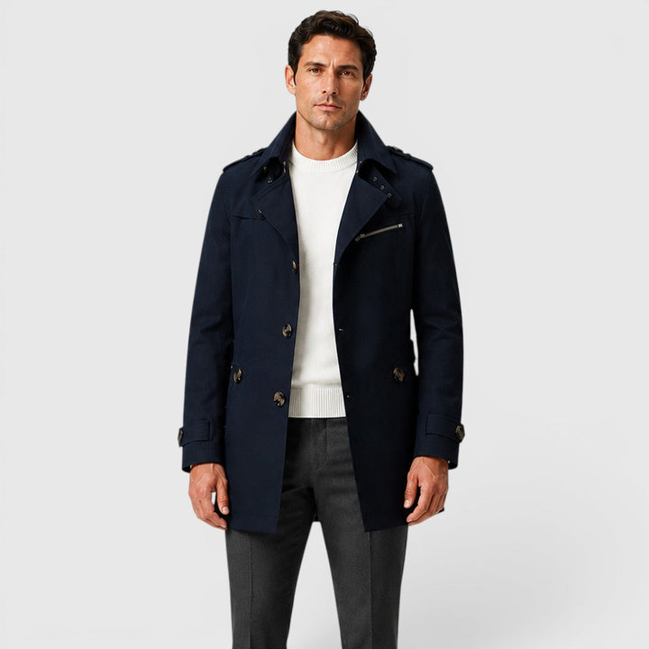 Nicolas | Herren Trenchcoat im Military-Look