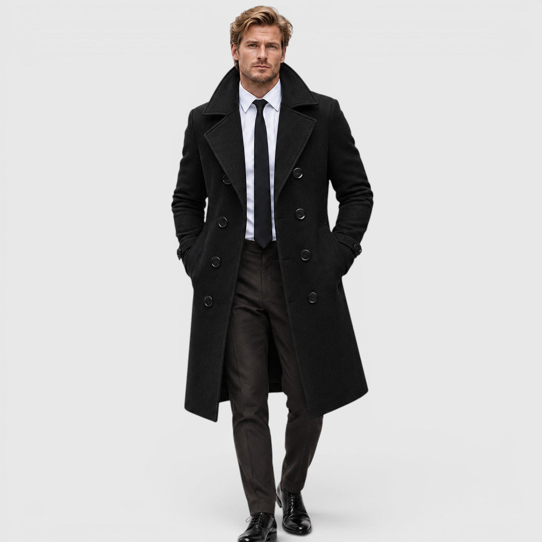 Henrik | Herren Wollmantel zweireihig