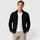 Timo | Herren Zip Strick Jacke mit Stehkragen