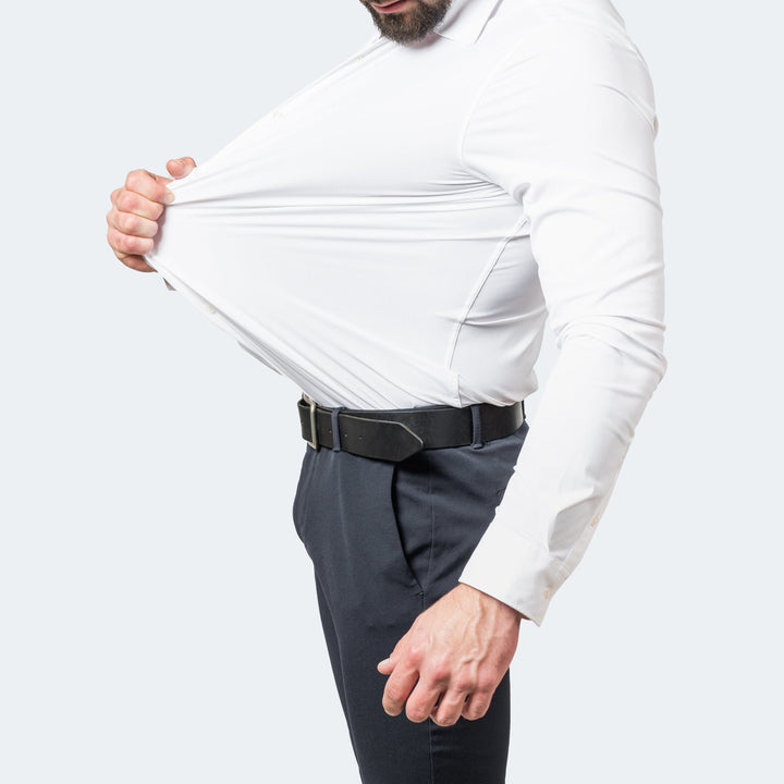 Alexander | Herren Stretchhemd knitterarm