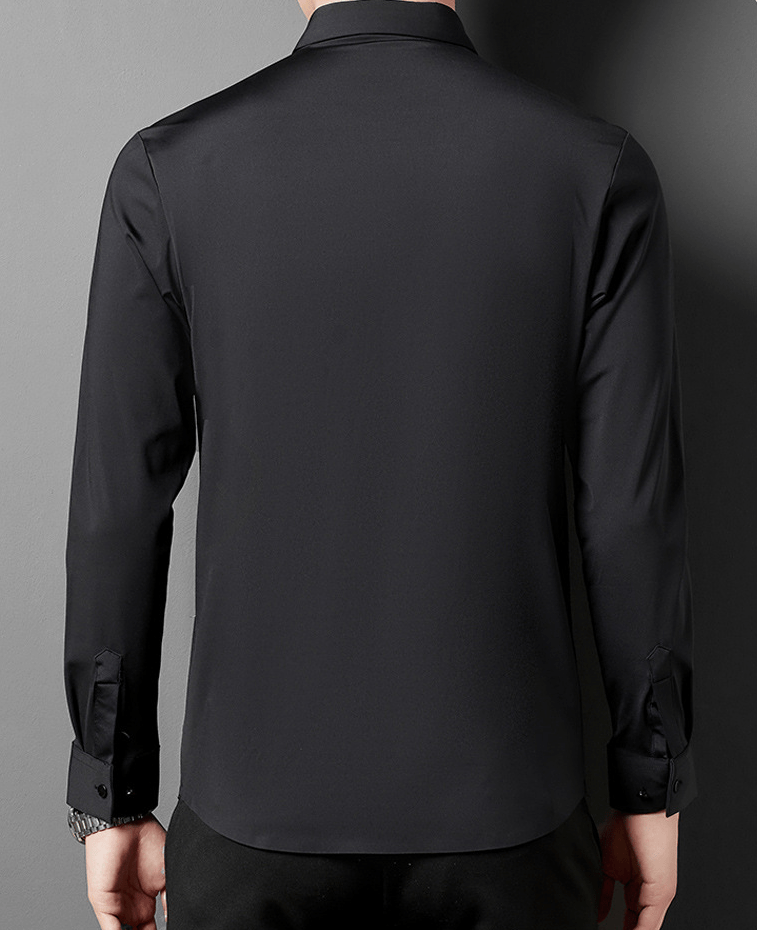 Alexander | Herren Stretchhemd knitterarm