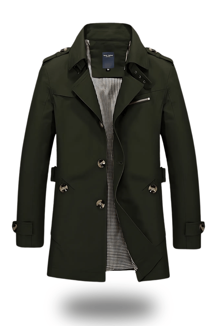 Jens | Herren Trenchcoat mit Umlegekragen