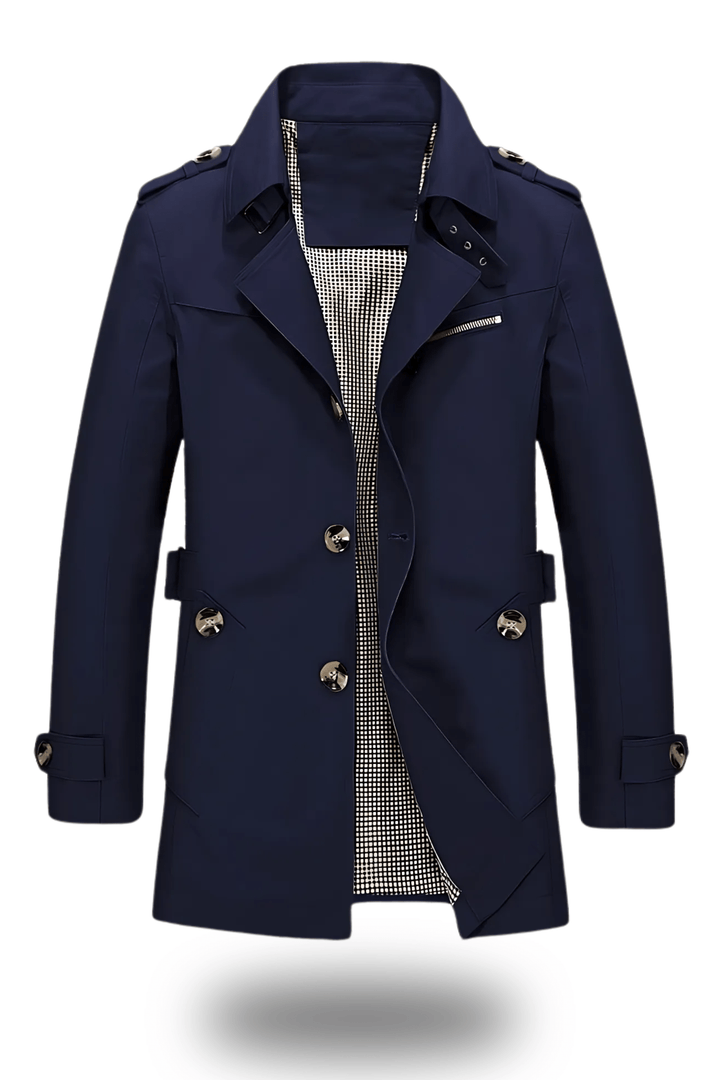 Jens | Herren Trenchcoat mit Umlegekragen