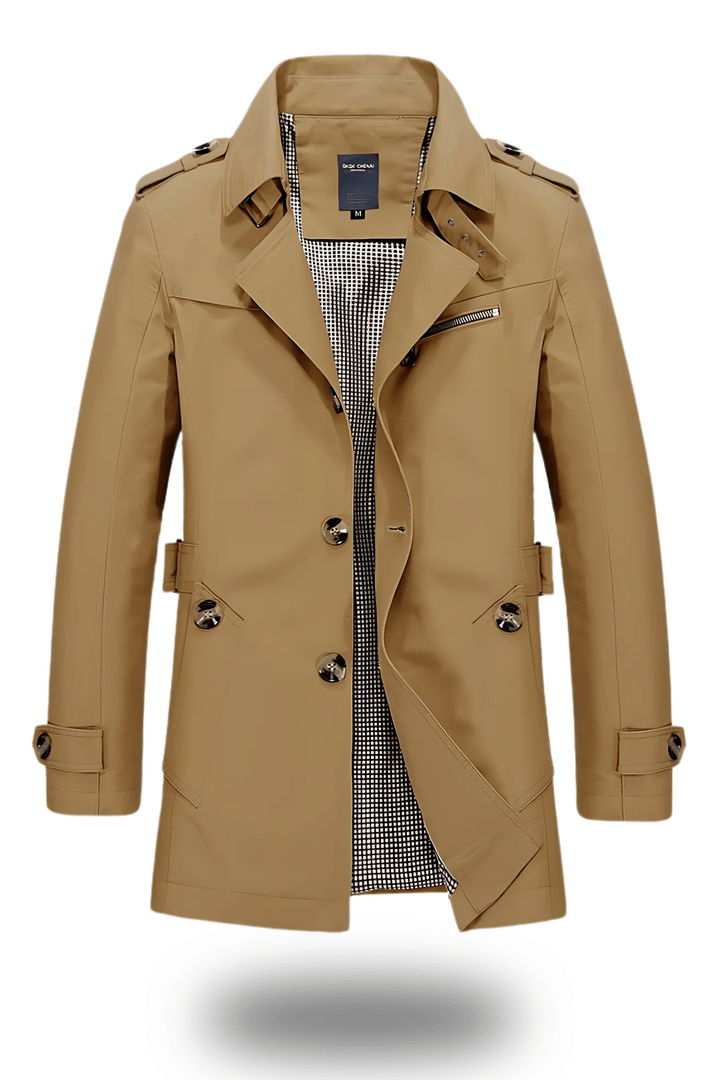 Jens | Herren Trenchcoat mit Umlegekragen