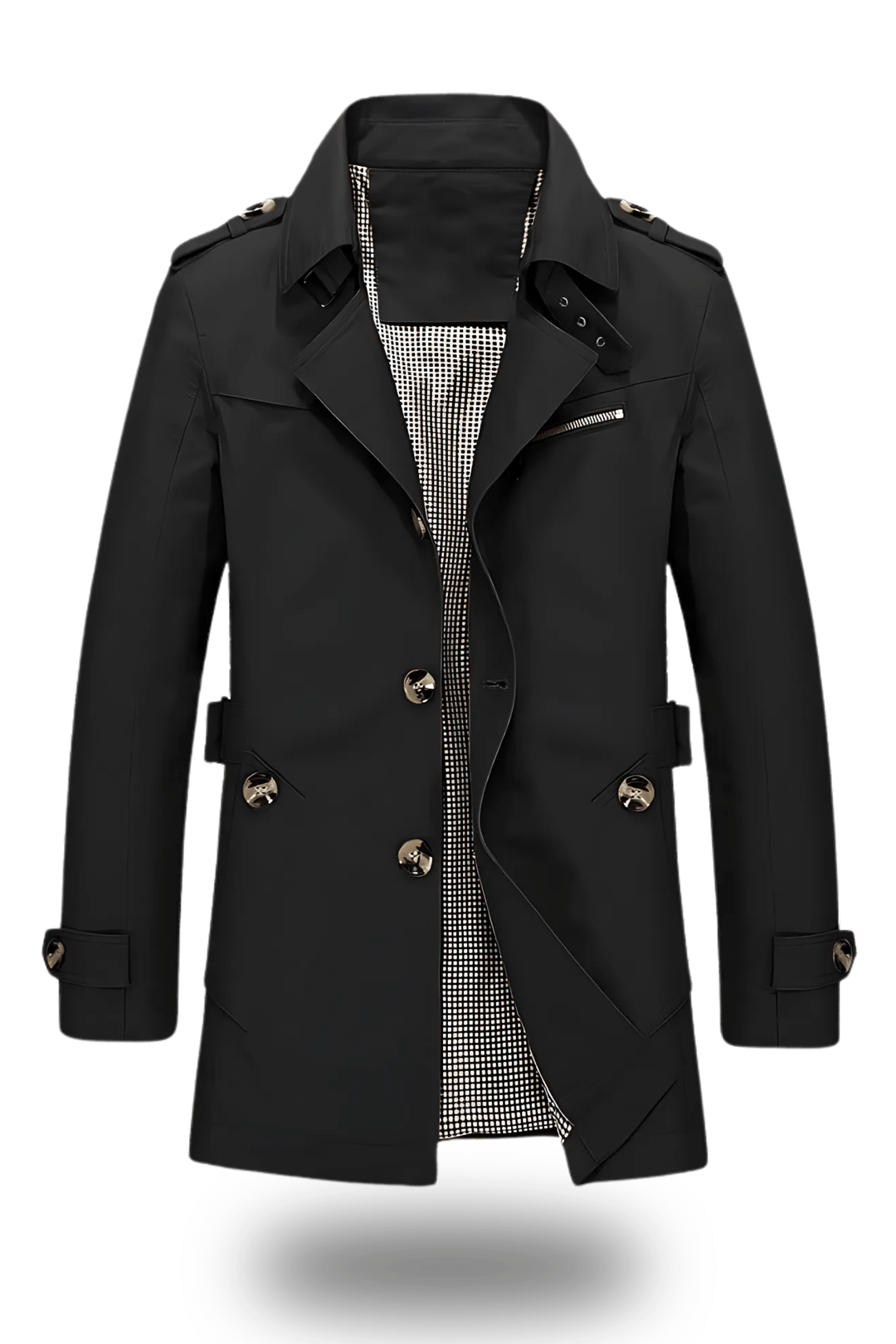 Jens | Herren Trenchcoat mit Umlegekragen