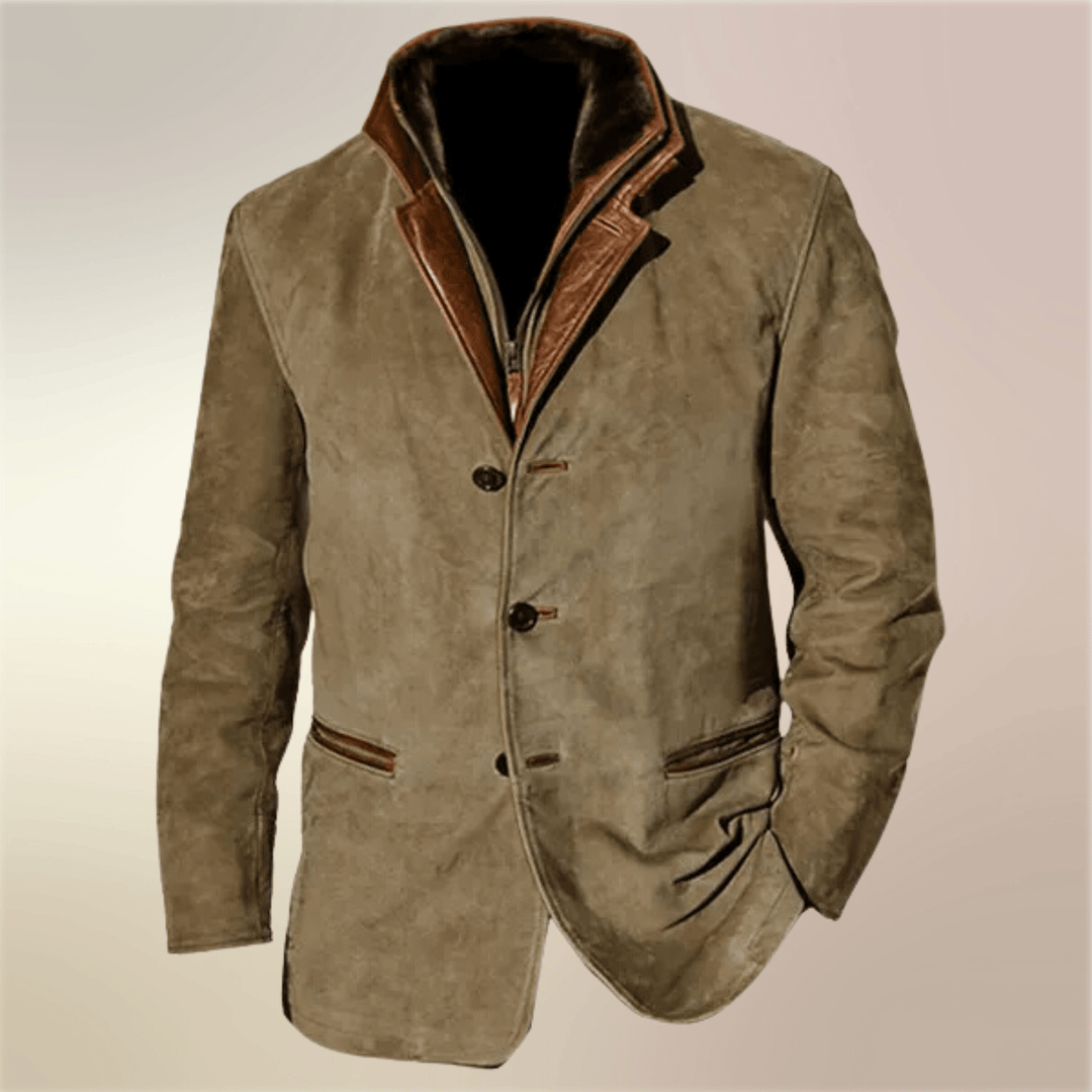 Pontus | Herren Vintage Blazer mit Stehkragen