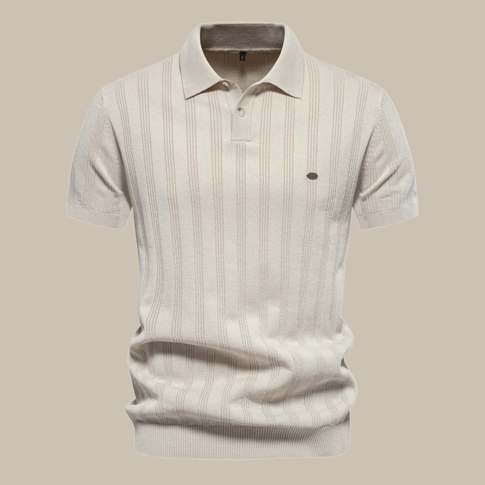Peutrey | Herren Woll Polo mit kurzem Arm