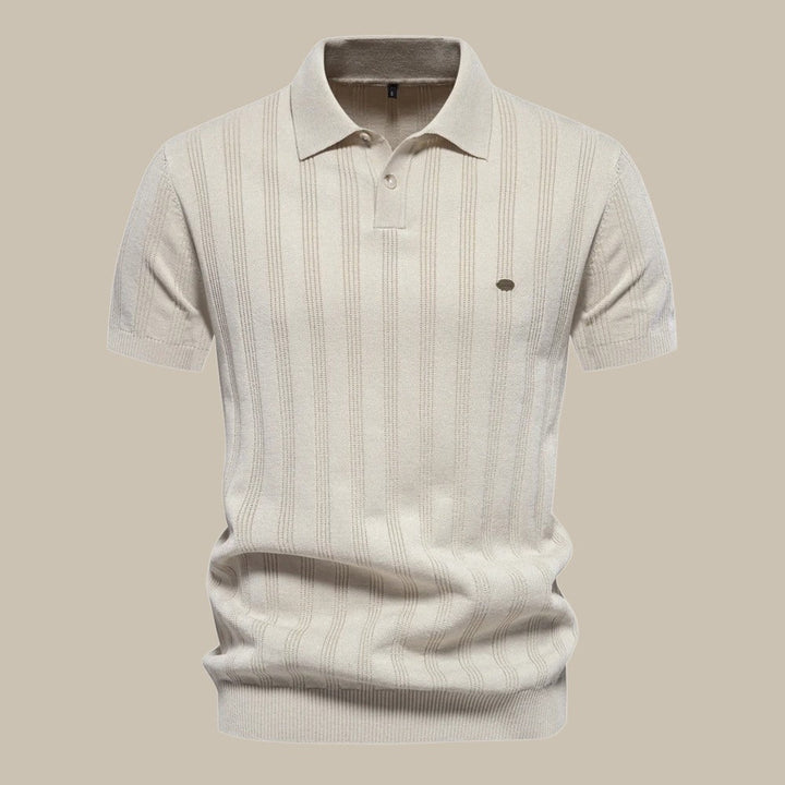 Peutrey | Herren Woll Polo mit kurzem Arm