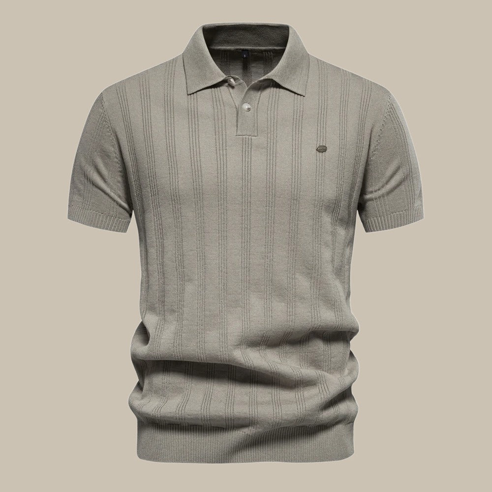Peutrey | Herren Woll Polo mit kurzem Arm