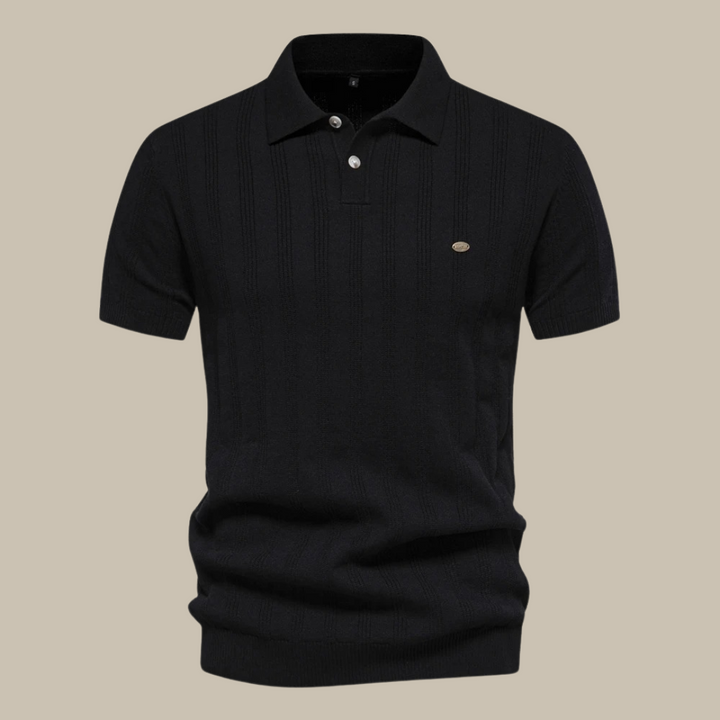 Peutrey | Herren Woll Polo mit kurzem Arm