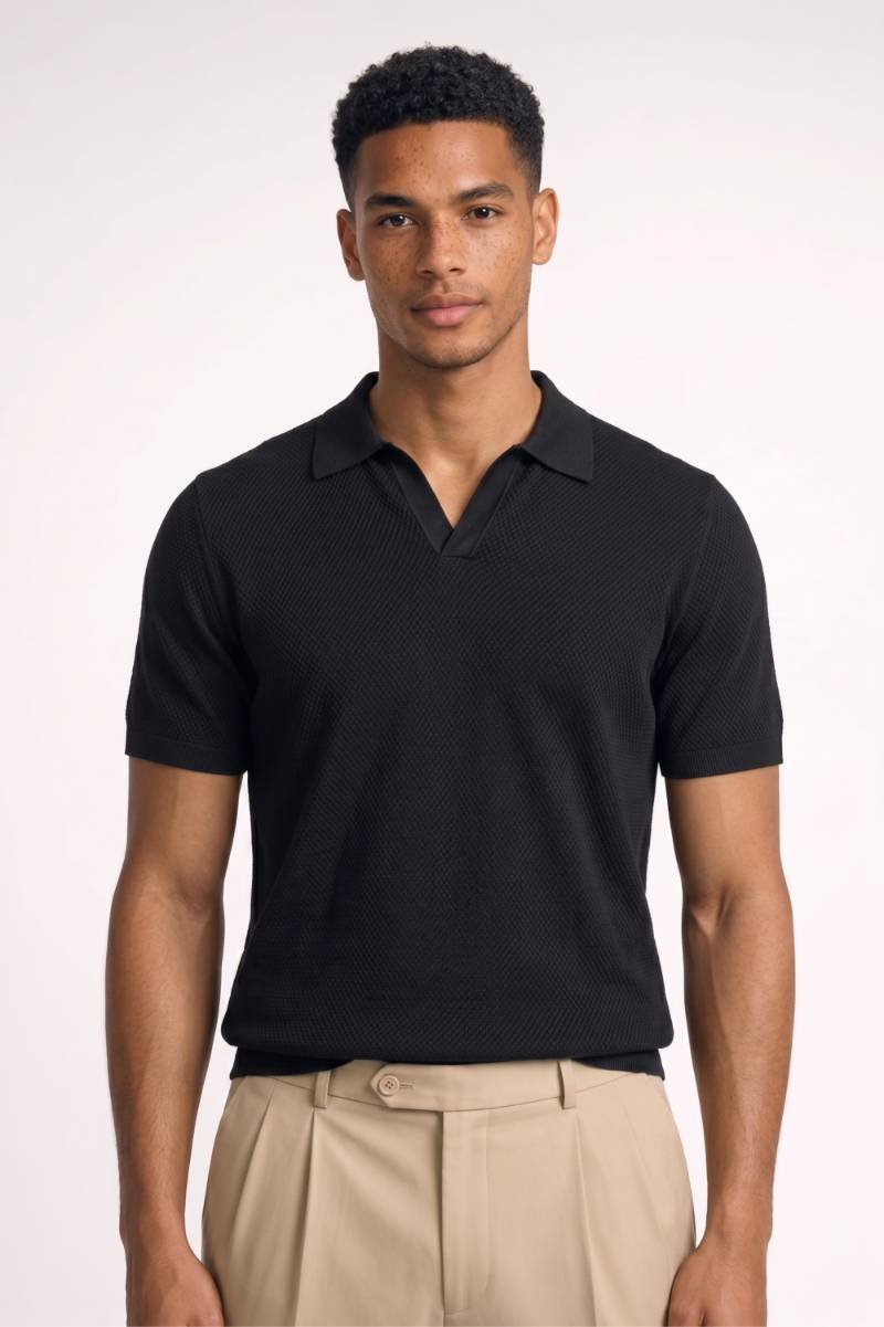 Henrik | Herren Poloshirt mit Struktur