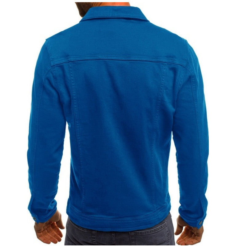Roland | Herren Denim Jacke mit Knopfleiste