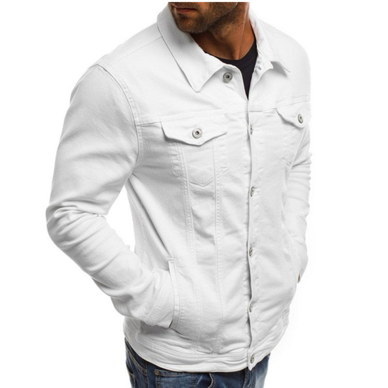 Roland | Herren Denim Jacke mit Knopfleiste
