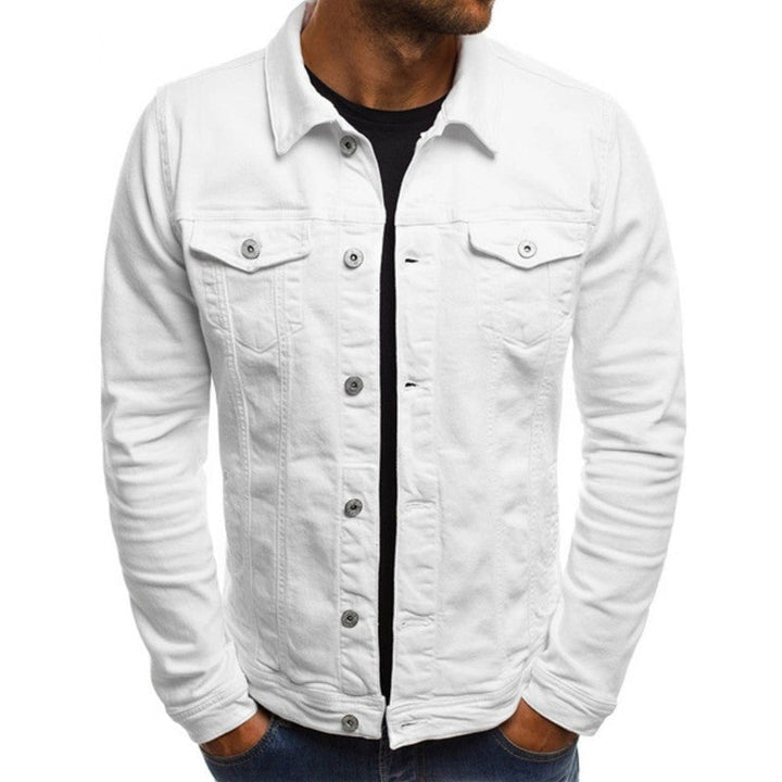 Roland | Herren Denim Jacke mit Knopfleiste