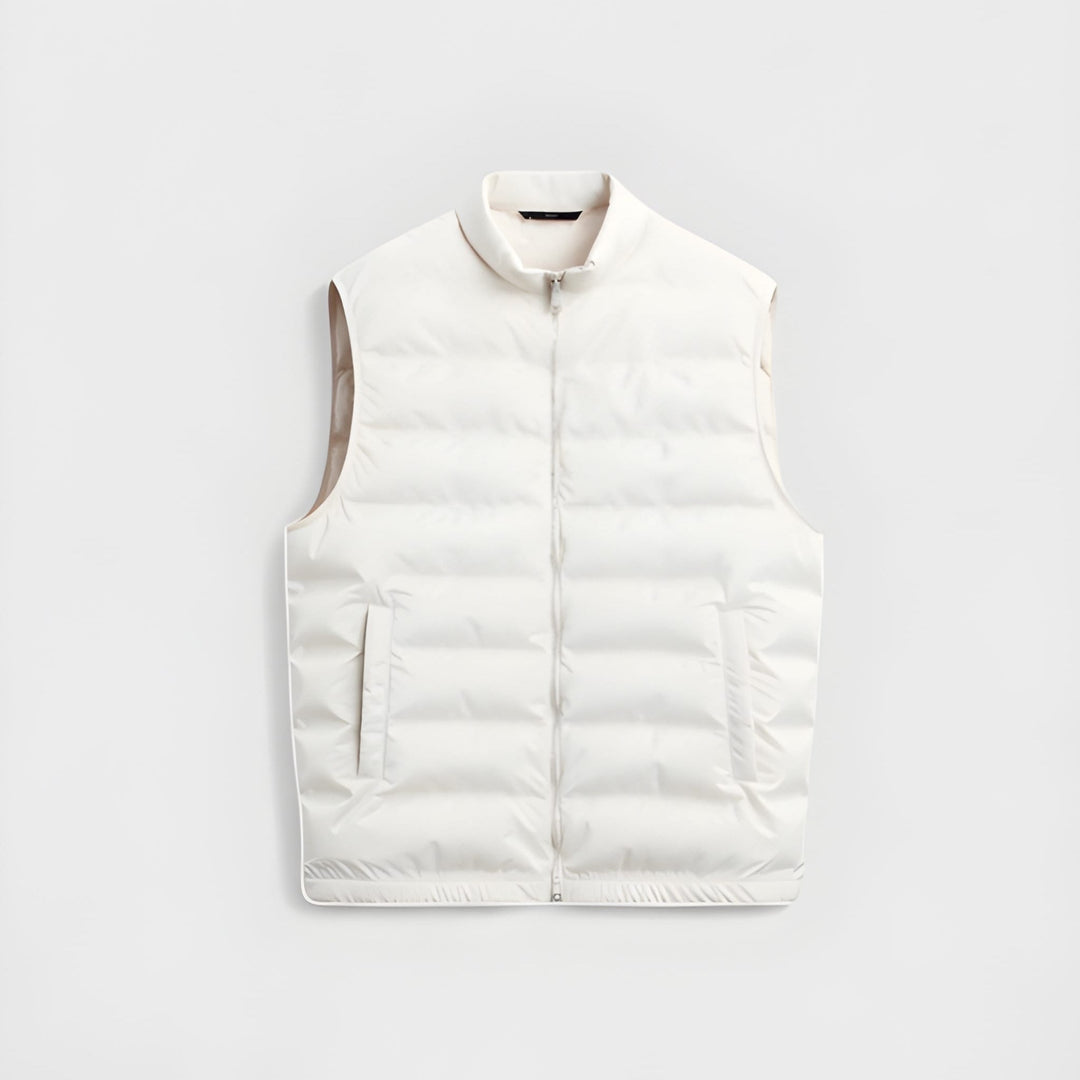 Lukas | Men's Down Vest with Stand-Up Collar
