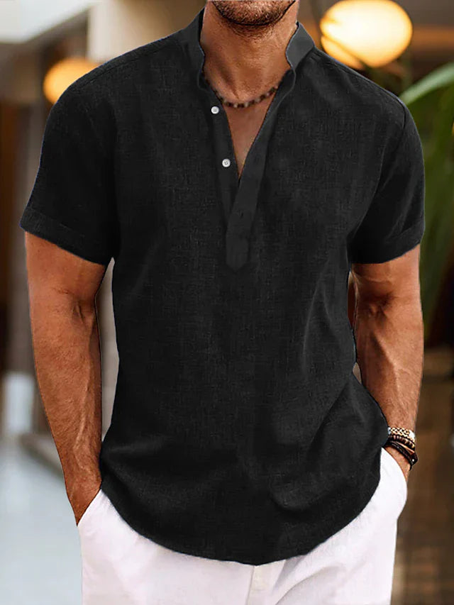 Theo | Poloshirt mit V-Ausschnitt