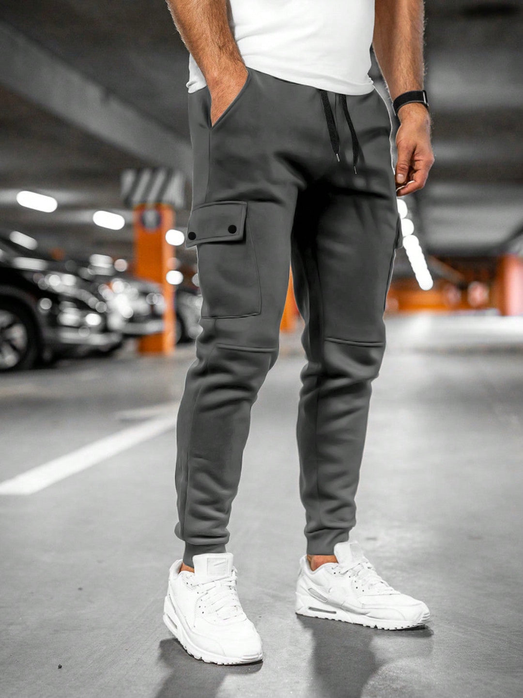 Tom | Herren Jogginghose mit Cargo-Tasche