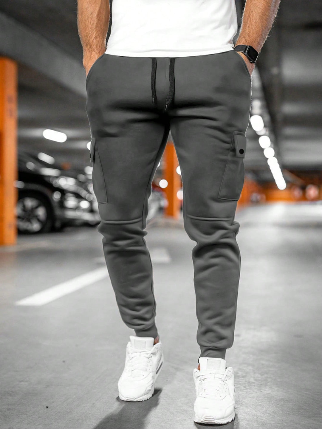Tom | Herren Jogginghose mit Cargo-Tasche