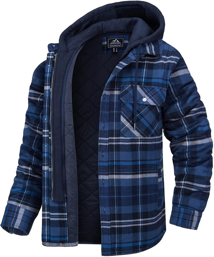 Tommy | Herren Karo Jacke mit Kapuze
