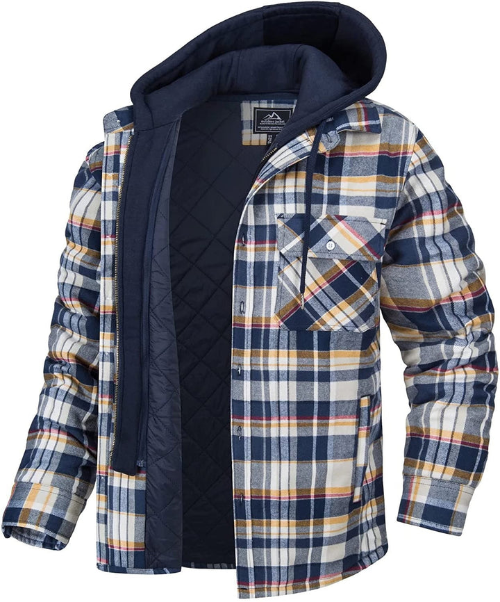 Tommy | Herren Karo Jacke mit Kapuze