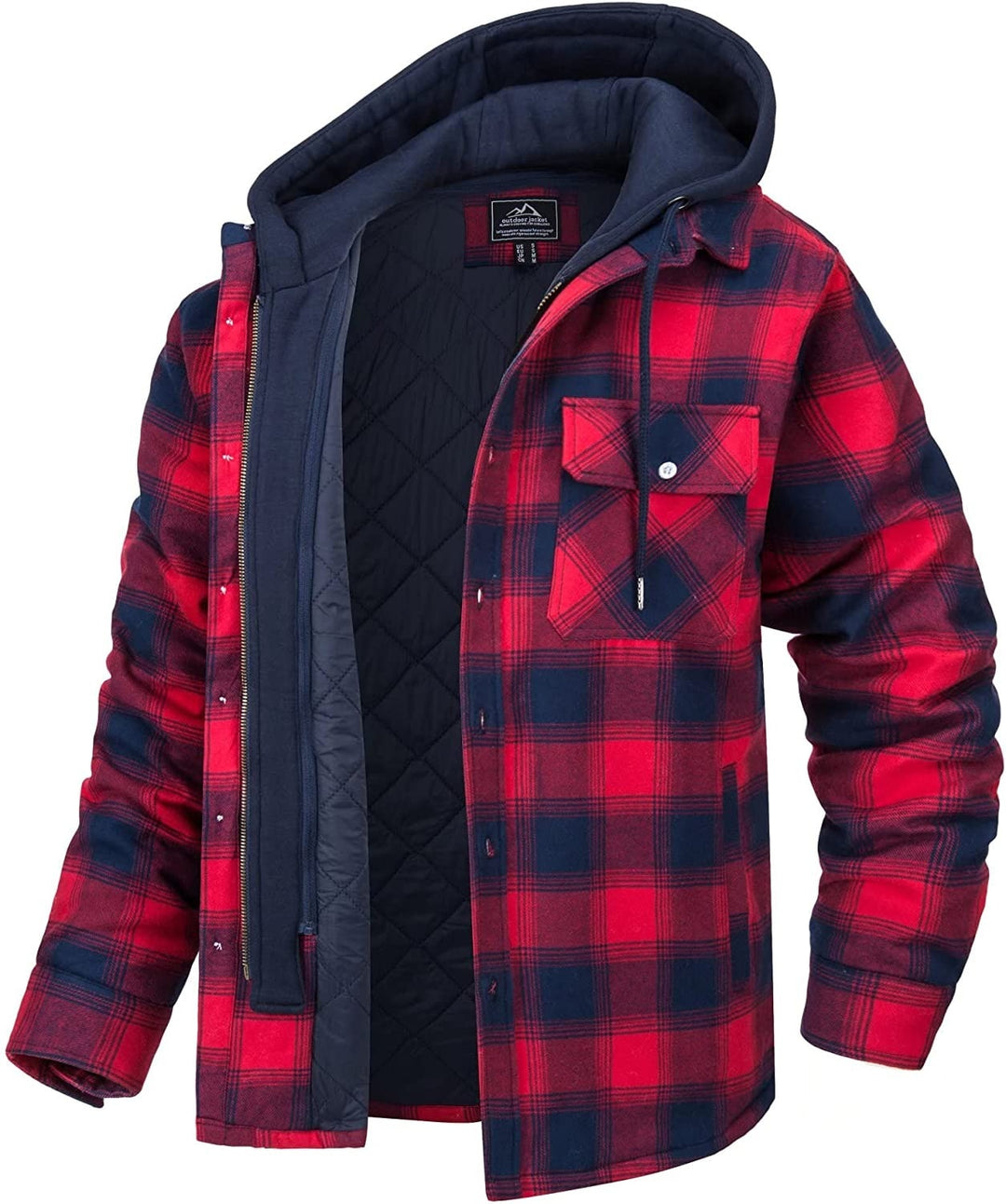 Tommy | Herren Karo Jacke mit Kapuze