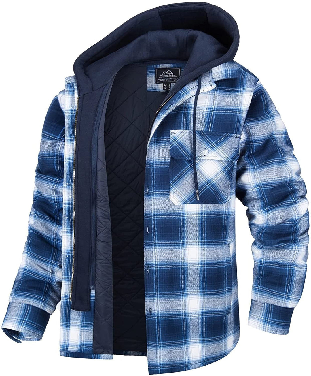 Tommy | Herren Karo Jacke mit Kapuze