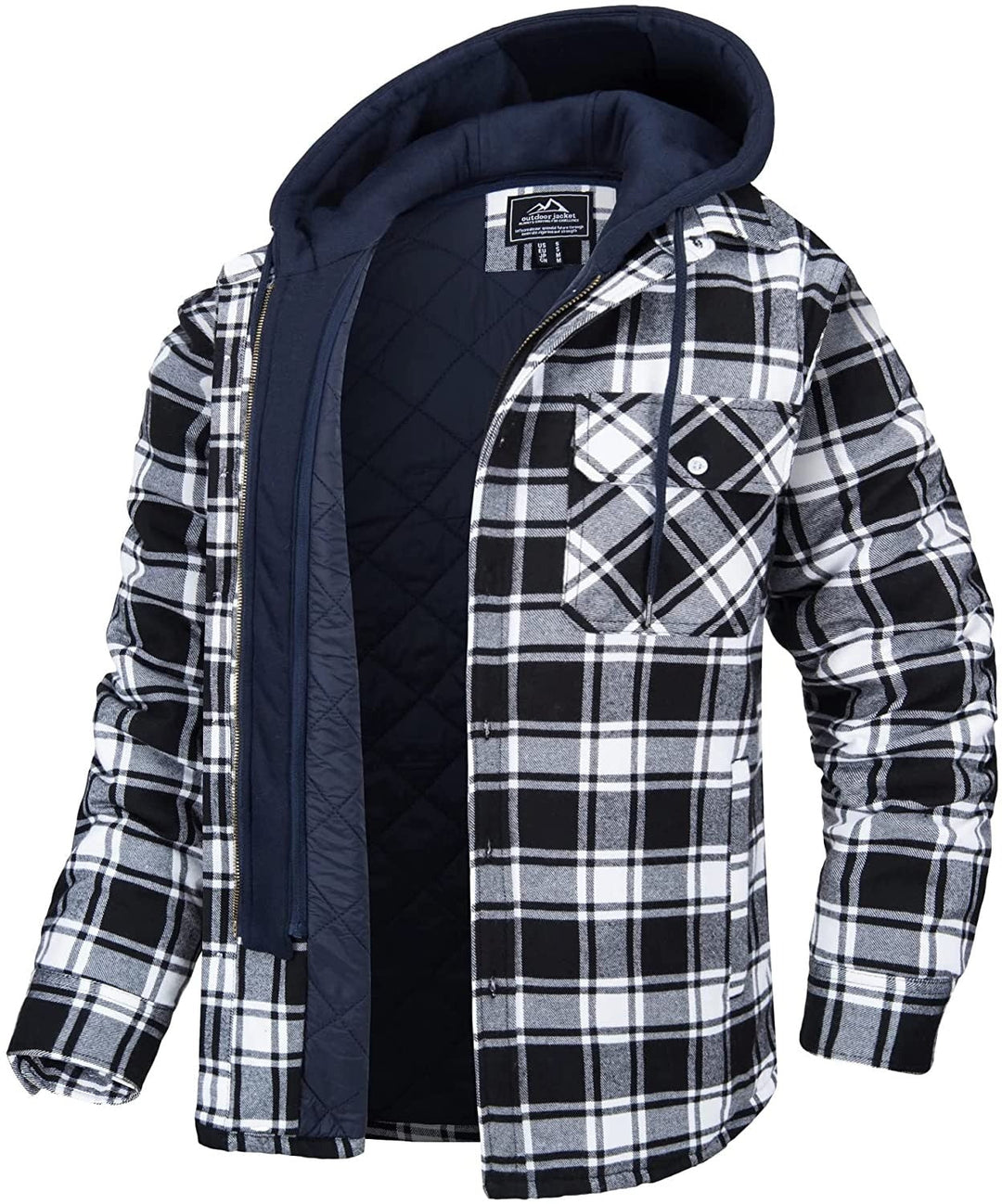 Tommy | Herren Karo Jacke mit Kapuze