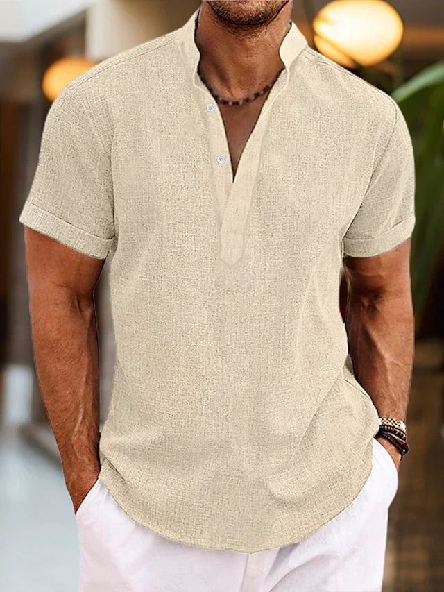 Theo | Poloshirt mit V-Ausschnitt