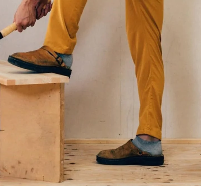 Val | Herren Leder Clogs mit Komfortsohle