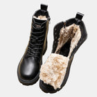 Lena | Damen Winter-Veterboots mit Faux-Fur-Futter