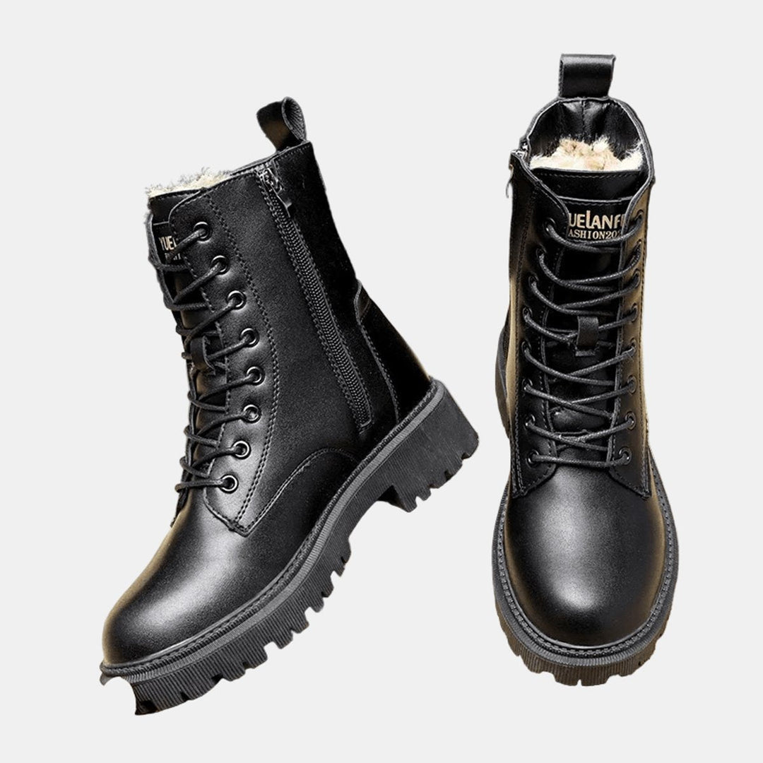 Winter-Veterboots für Damen mit Faux-Fur-Futter
