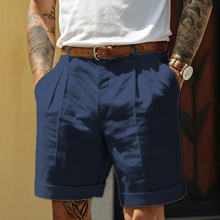 Finn | Plissee Shorts mit Umschlag